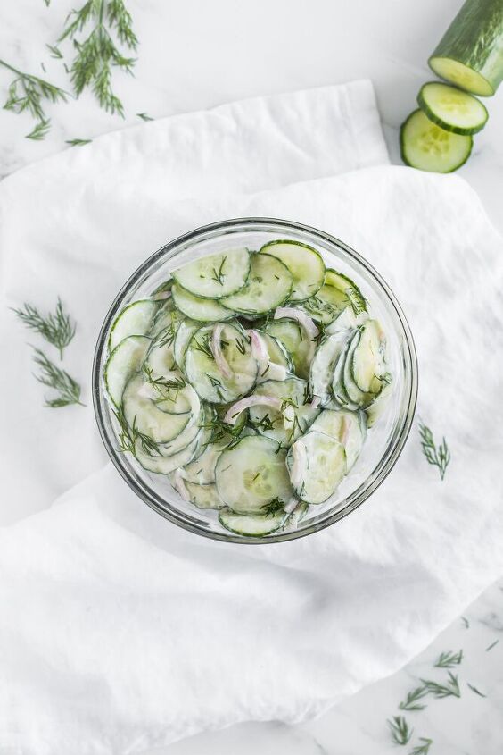 creamy cucumber dill salad