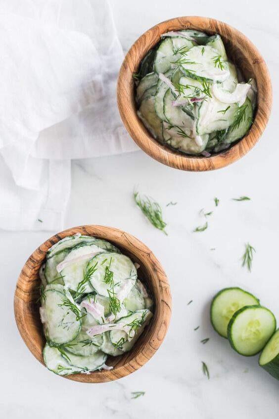 creamy cucumber dill salad