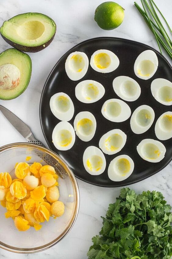 deviled eggs with avocado keto paleo gf