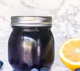 Easy Blueberry Simple Syrup | No Sugar Added!