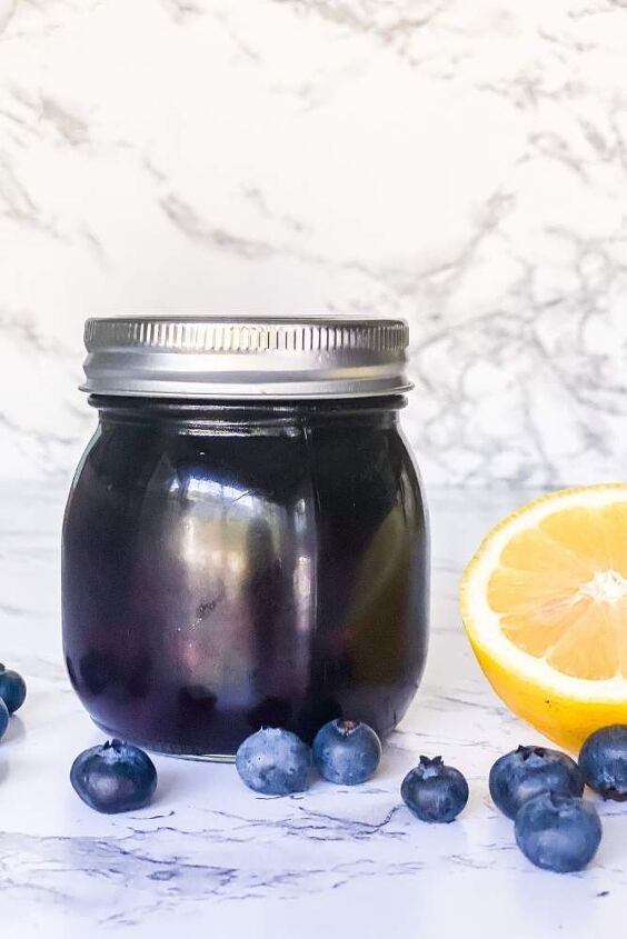 easy blueberry simple syrup no sugar added