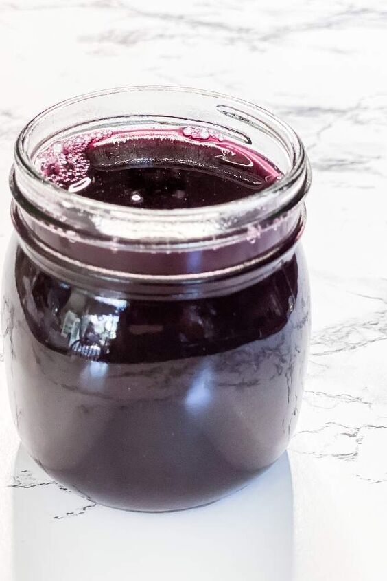 easy blueberry simple syrup no sugar added