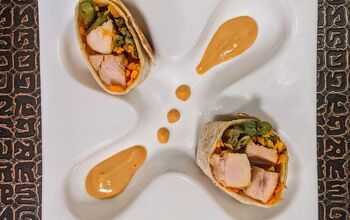 Grilled Chicken Wrap With Spicy Peanut Sauce