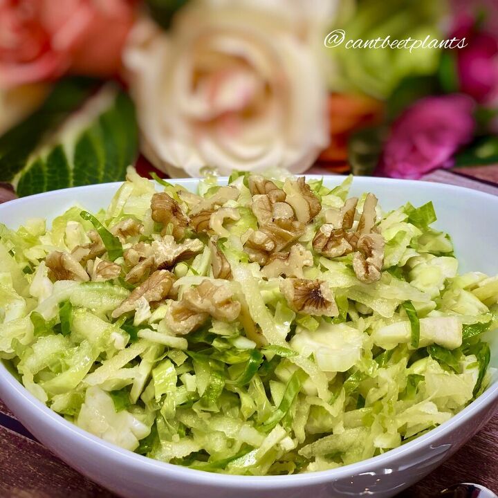 shredded brussels sprouts and apple salad