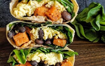 Spiced Sweet Potato & Black Bean Breakfast Burritos