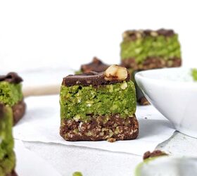 no bake matcha brownie protein bites vegan gluten free