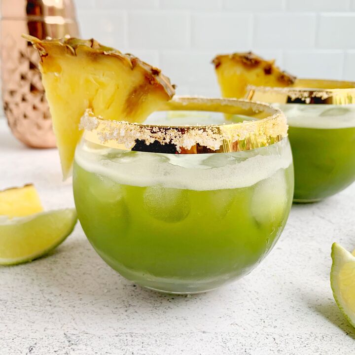 s 13 easy cocktail recipes for a relaxing summer, Pineapple Matcha Margarita