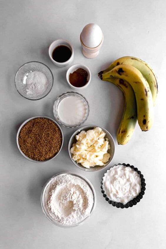one bowl classic buttermilk banana bread, Ingredients required to make banana bread