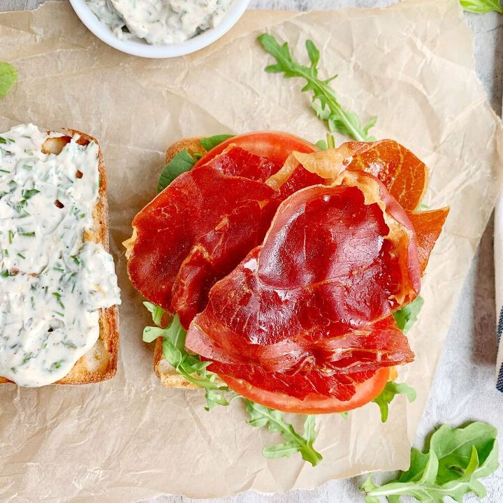 prosciutto blt with herb mayo
