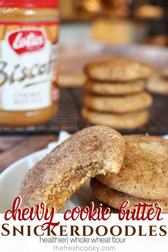 chewy cookie butter snickerdoodles