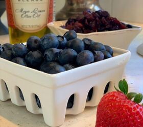 the best summer salad ever, Fresh blueberries from my garden Get Rae Dunn berry crate here