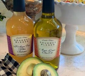 the best summer salad ever, The combination of Meyer Lemon Olive Oil and D Anjou Pear Balsamic Vinegar is unbelievably good This salad bowl is very similar to mine