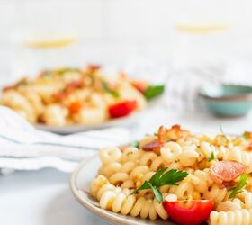 corn and bacon summer pasta