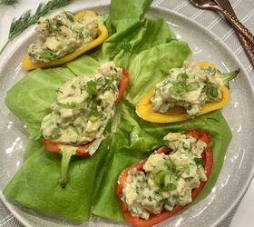 s 10 delicious mayo free chicken salads, Avocado Chicken Salad Boats