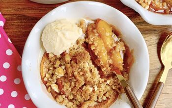 Peach Crisp With Pretzel Streusel