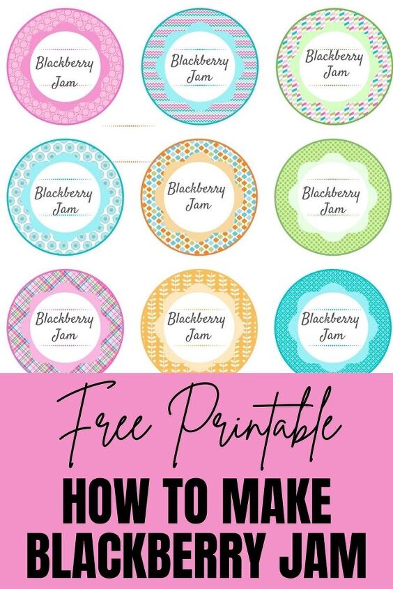 how to make blackberry jam free printable labels