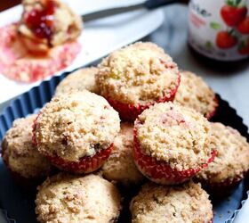 These delectable strawberry muffins are comfort food and breakfast all-in-one