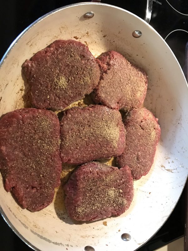 steak burgers with mushroom gravy