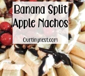how to make banana split apple nachos