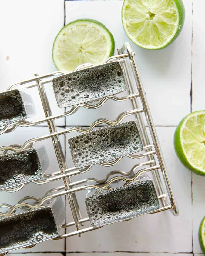 low sugar lime popsicles