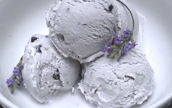 Homemade Lavender Mocha Chocolate Chunk Ice Cream