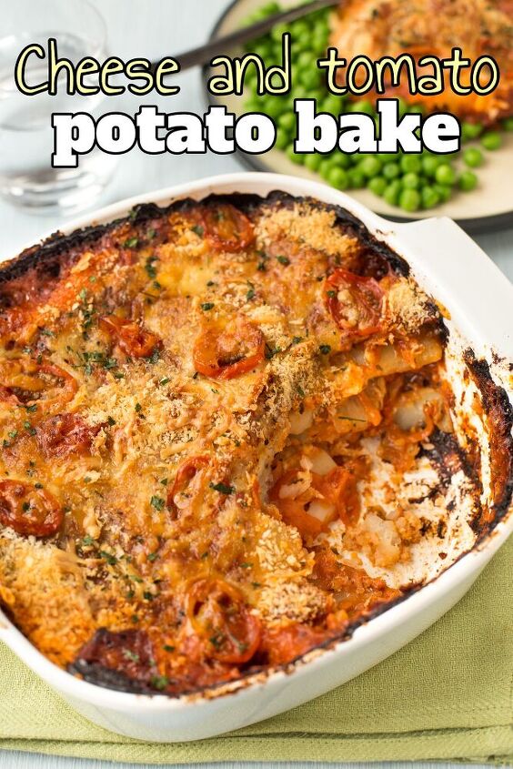 cheese and tomato potato bake