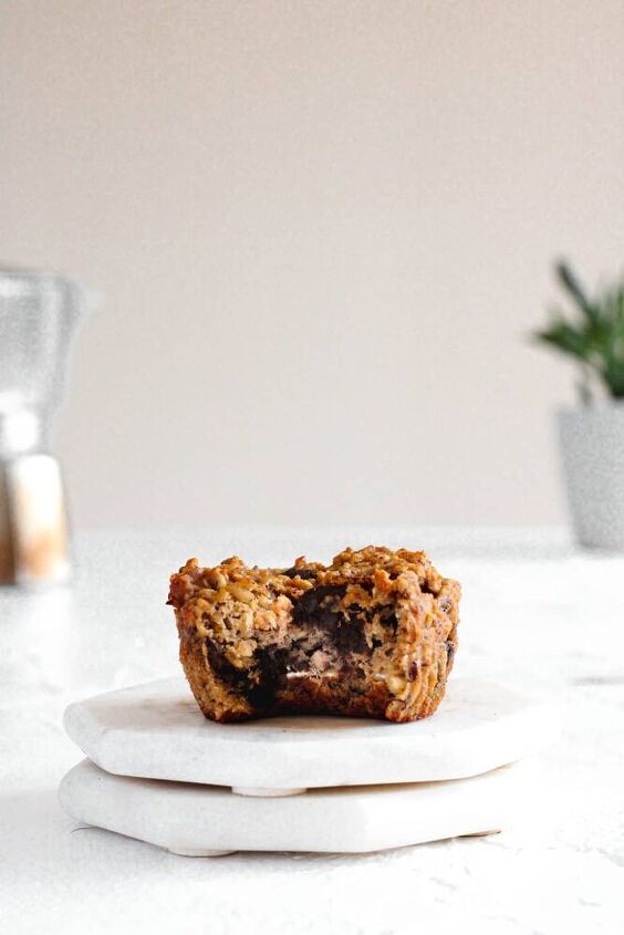 easy chocolate banana protein muffins vegan, Chocolate Banana Protein Muffin