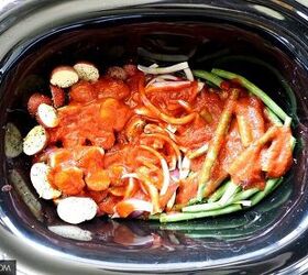 slow cooker chicken potatoes green beans