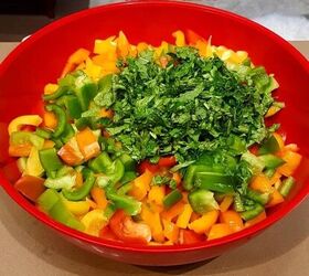 citrusy bell pepper salad
