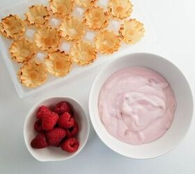 no bake raspberry yogurt tarts