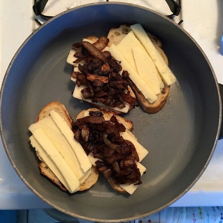 adult grilled cheese with cinnamon caramelized onions