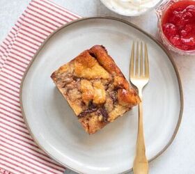 nutella banana brioche bread pudding, Serve with either my Easy Strawberry Compote included in the recipe or Strawberry Compote and a dollop of whipped cream