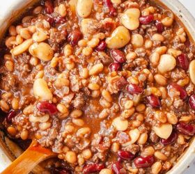 These hearty beans are jazzed-up with delicious meats and an incredible sauce