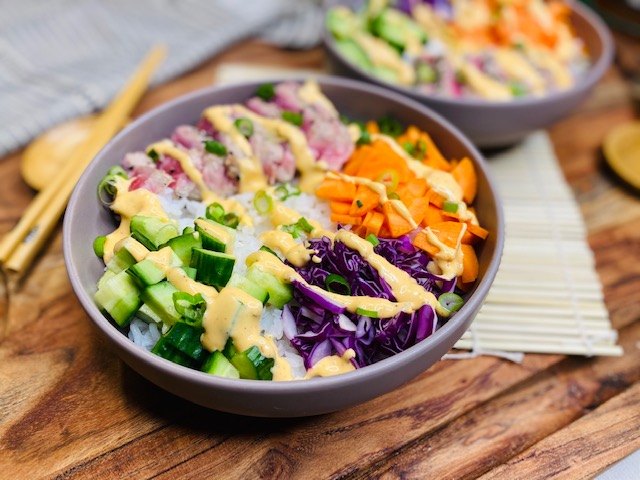 s 10 gluten free pasta and grain salads, Easy Weeknight Sushi Bowl