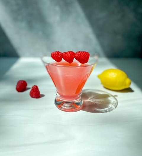 st germain raspberry lemon cocktail