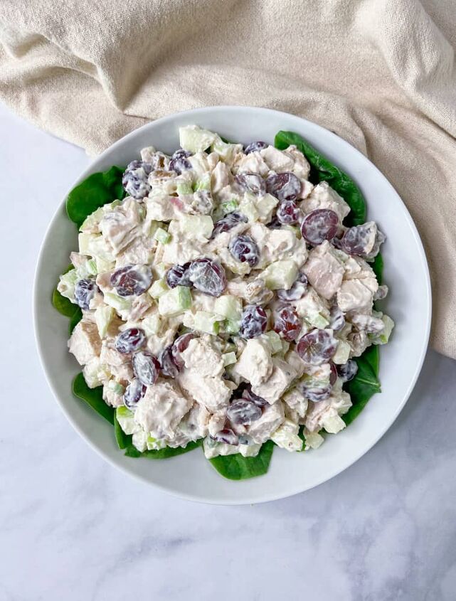 healthy chicken waldorf salad