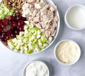 healthy chicken waldorf salad