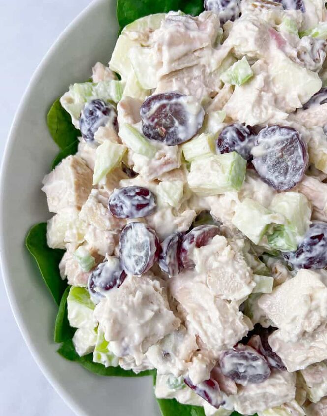 healthy chicken waldorf salad