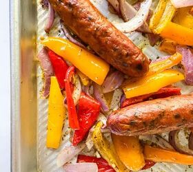 Sheet Pan Sausage and Peppers