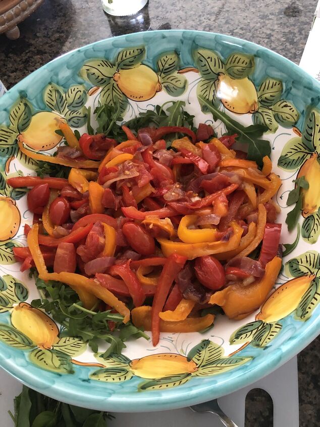 how to make sweet bell pepper peperonata salad