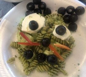 Make Frankenstein Pesto Pasta For Halloween