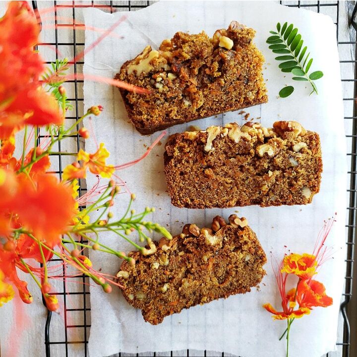 carrot bread with walnuts