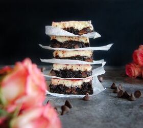 Elevate the humble brownie to special-occasion status with this tangy swirl added on top