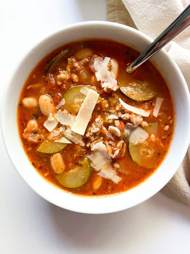 easy italian ground turkey soup