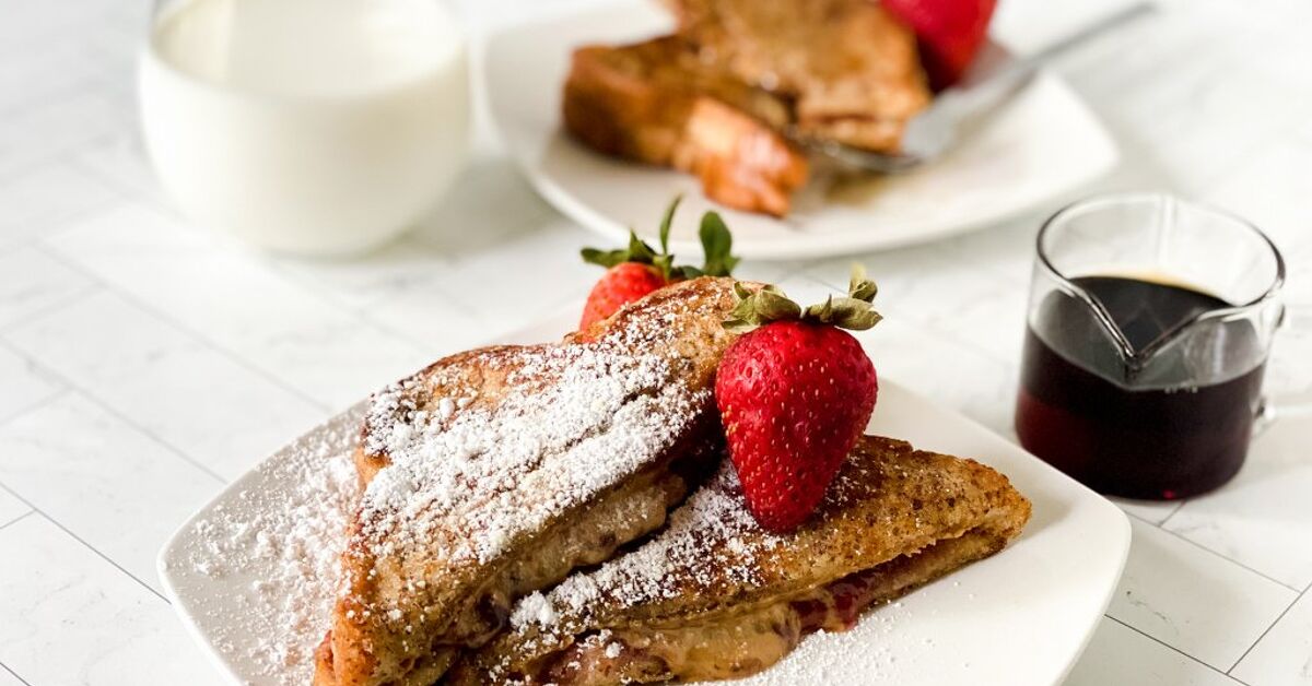 Double Toast DOUBLE DIP FRENCH TOAST RECIPE (STUFFED WITH PEANUT BUTTER AND JELLY ...