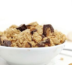 peanut butter cup protein cookie dough easy no bake