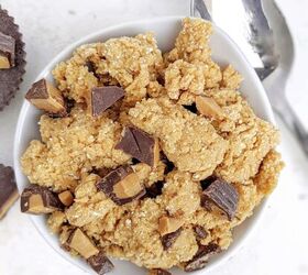 Peanut Butter Cup Protein Cookie Dough – Easy, No Bake