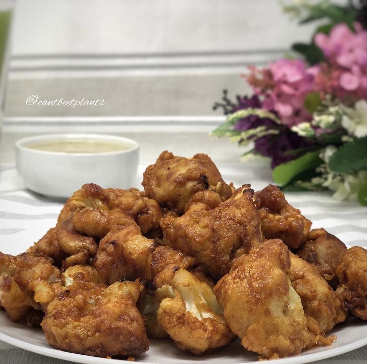 orange scented barbecue cauliflower wings