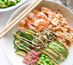 10 seafood recipes for valentines day, Salmon And Shrimp Poke Bowl