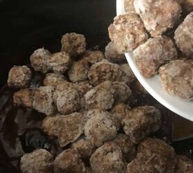 grape jelly bbq meatballs, Add frozen meatballs